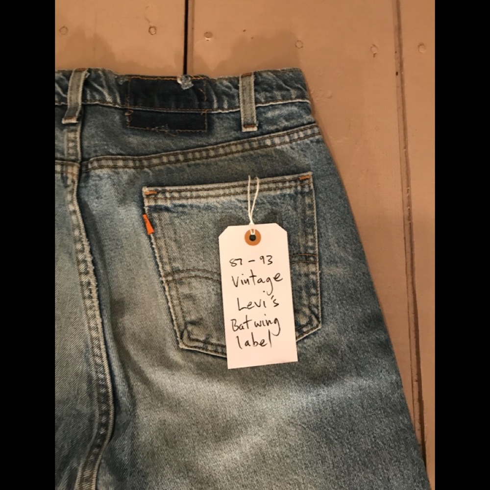 Vintage Levi’s 505s orange tag rugged jeans rare